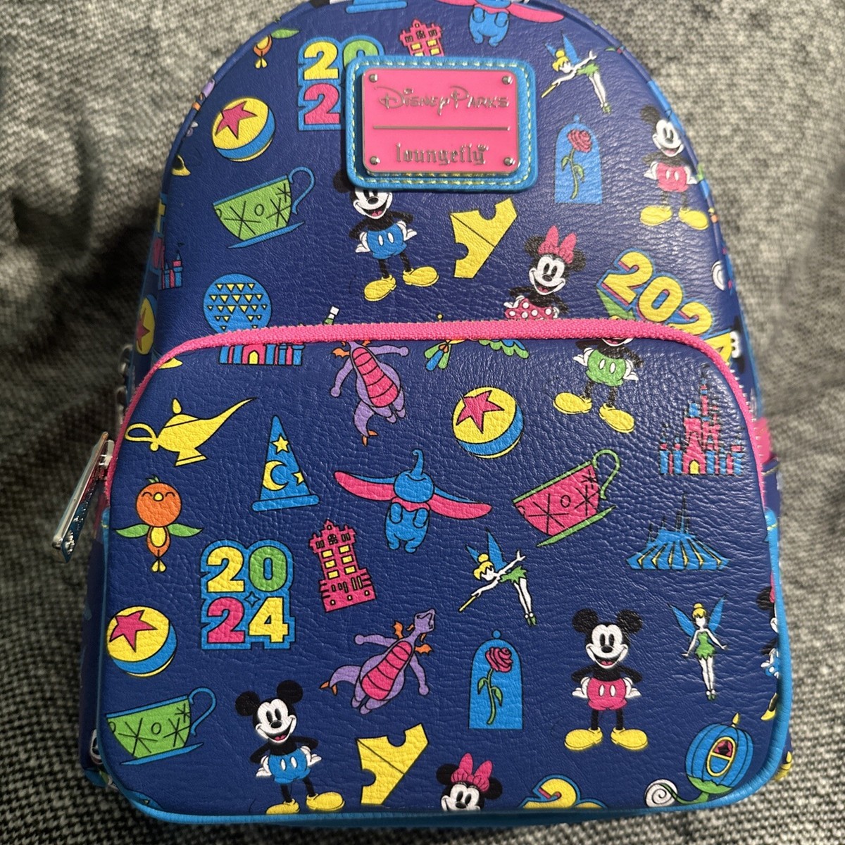 NWT Disney Parks Loungefly Brave New World 2024 Mickey & Friends Mini Backpack Loungefly x Disney Mickey & Friends Forward Backward Mini  main image 4