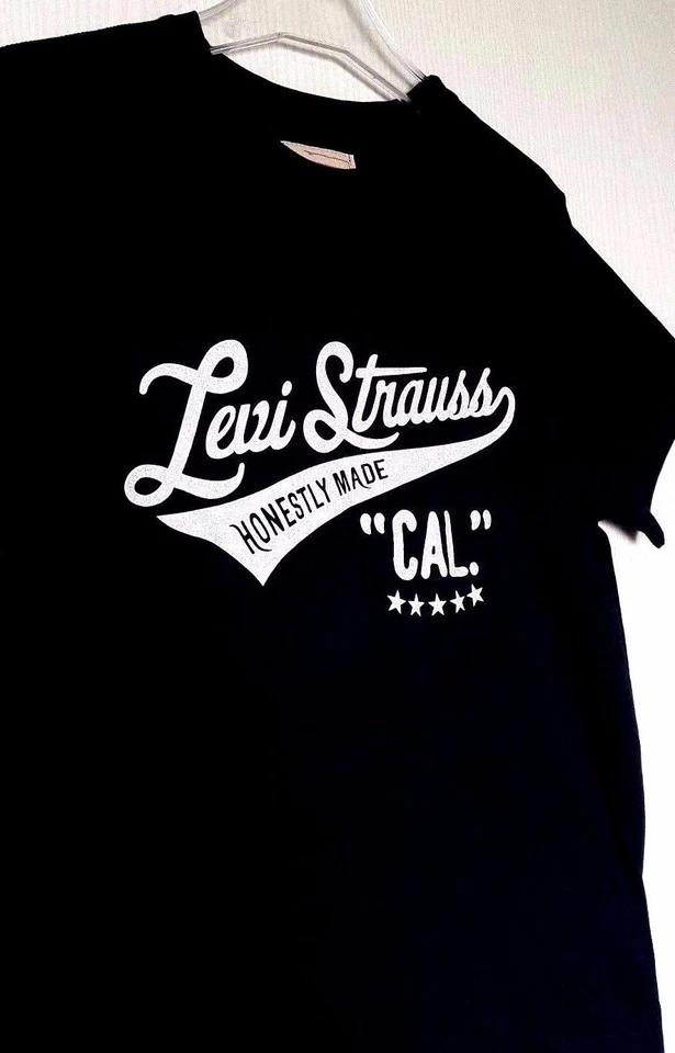 LEVI'S T-SHIRT FILLE OU GARÇON TAILLE 10 ANS 100% COTON MANCHES COURTES NOIR - Photo 2/4