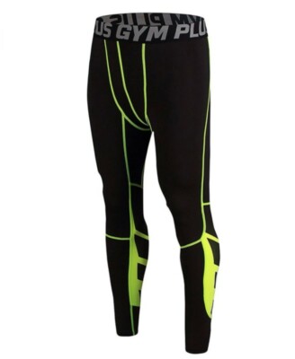 Leggings Uomo Running e Crossfit Lunghi a Compressione Fitness - Main Image