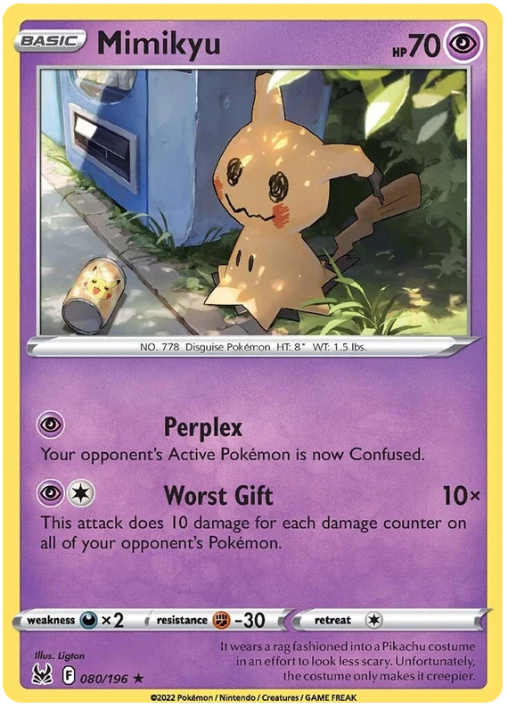 Las mejores ofertas en Cartas de JCC Pokémon Mimikyu | eBay