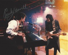 CHUCK LEAVELL SIGNED 8x10 PHOTO COA THE ROLLING STONES & ALLMAN BROTHERS BAND