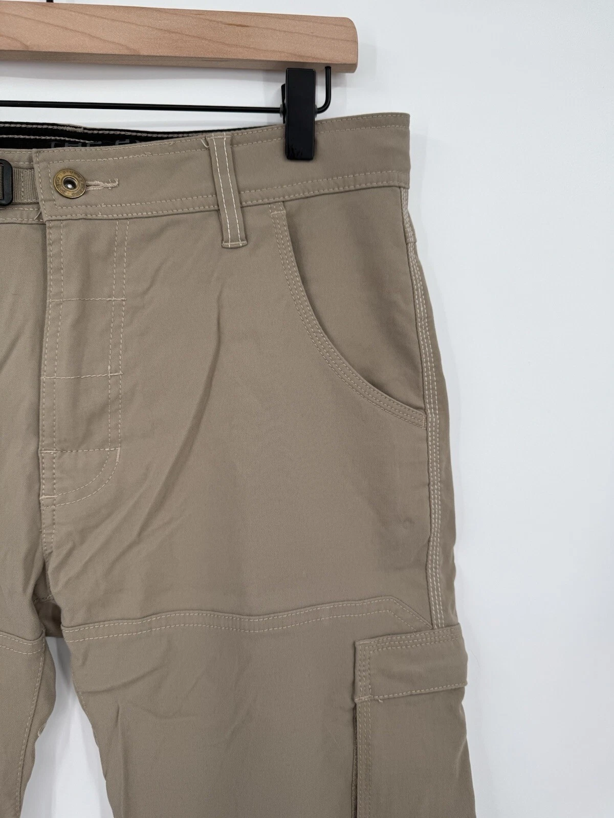 prana stretch zion cargo belted roll up outdoor hiking pants