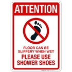 Attention Please Use Shower Shoes Sign, Pool Sign,