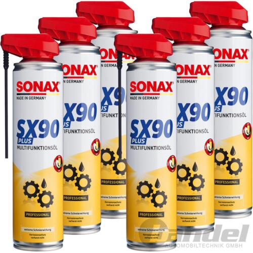 6x 400ml SONAX SX90 PLUS WITH EASYSPRAY LUBRICANT CONTACT SPRAY RUST SOLVER - Picture 1 of 7
