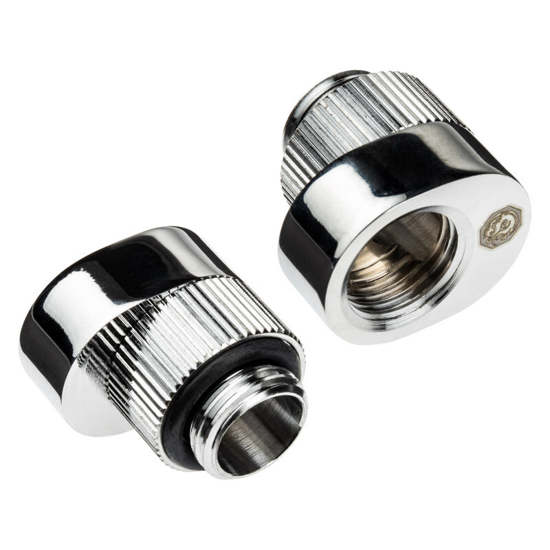 Bitspower International Verlängerung Offset silber 2er-Pack BPTA-PAM-GS