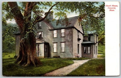 Olcott House, Concord, Massachusetts - Postcard