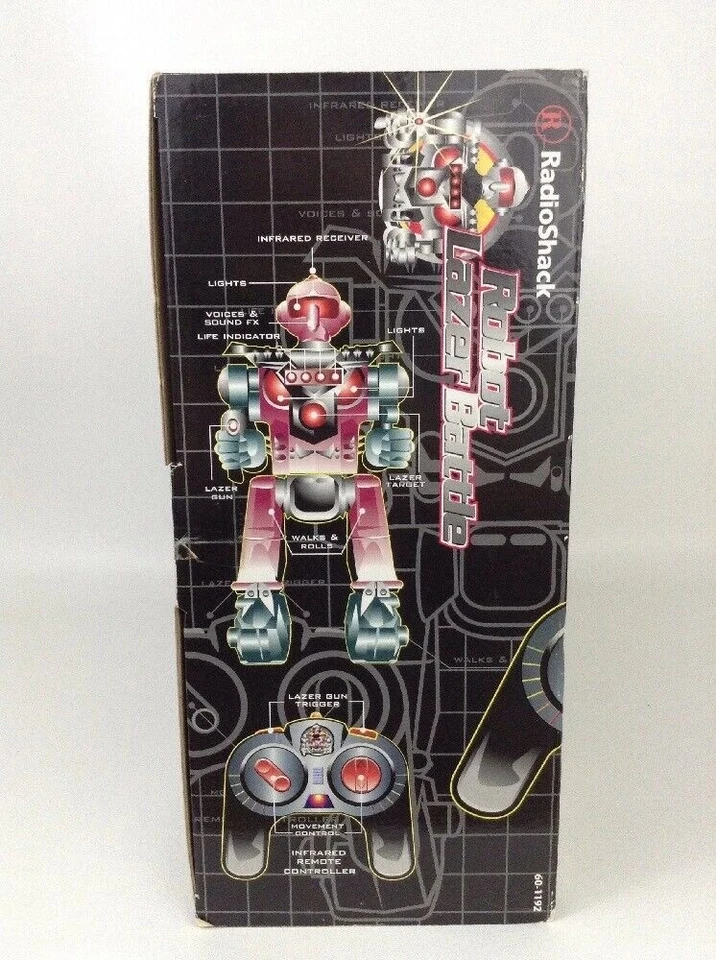 Radio Shack Robot Lazer Battle Wireless Remote Controlled Sealed Vintage 1999 - Image 4 of 4