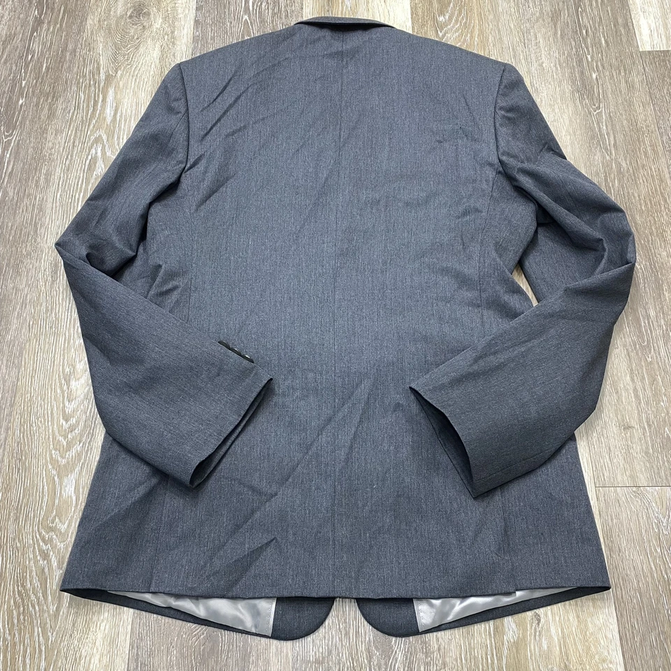 MARC NEW YORK Botón Delantero Gris Traje Chaqueta con Forro Para Hombre Talla 20 Regular Foto 3 de 4
