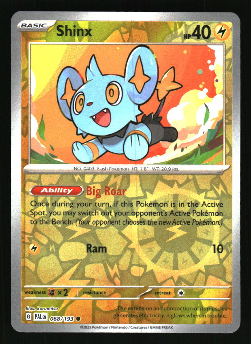 2023 Pokemon Paldea Evolved # 68 Shinx Reverse Holo Common