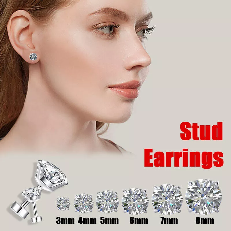 Zirconia outlet stud earrings