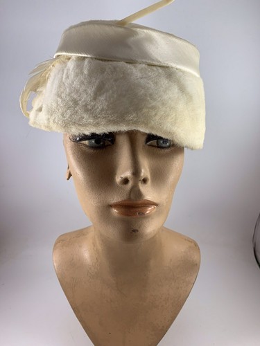 Faux Fur Hat With Satin Band 