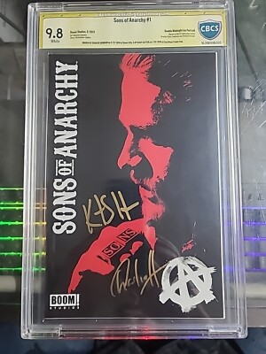 Sons of Anarchy #1__CBCS Signed Kurt Sutter/Charlie Hunnam  16-398109B-005