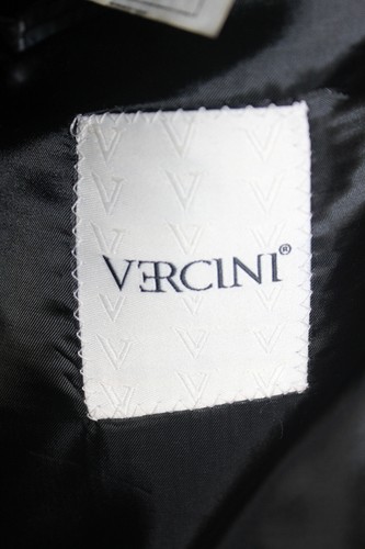 Tuta formale smoking Vercini grigio argento floreale 3 pezzi un bottone EU 62 nuova con etichette 48??? - Foto 9 di 9