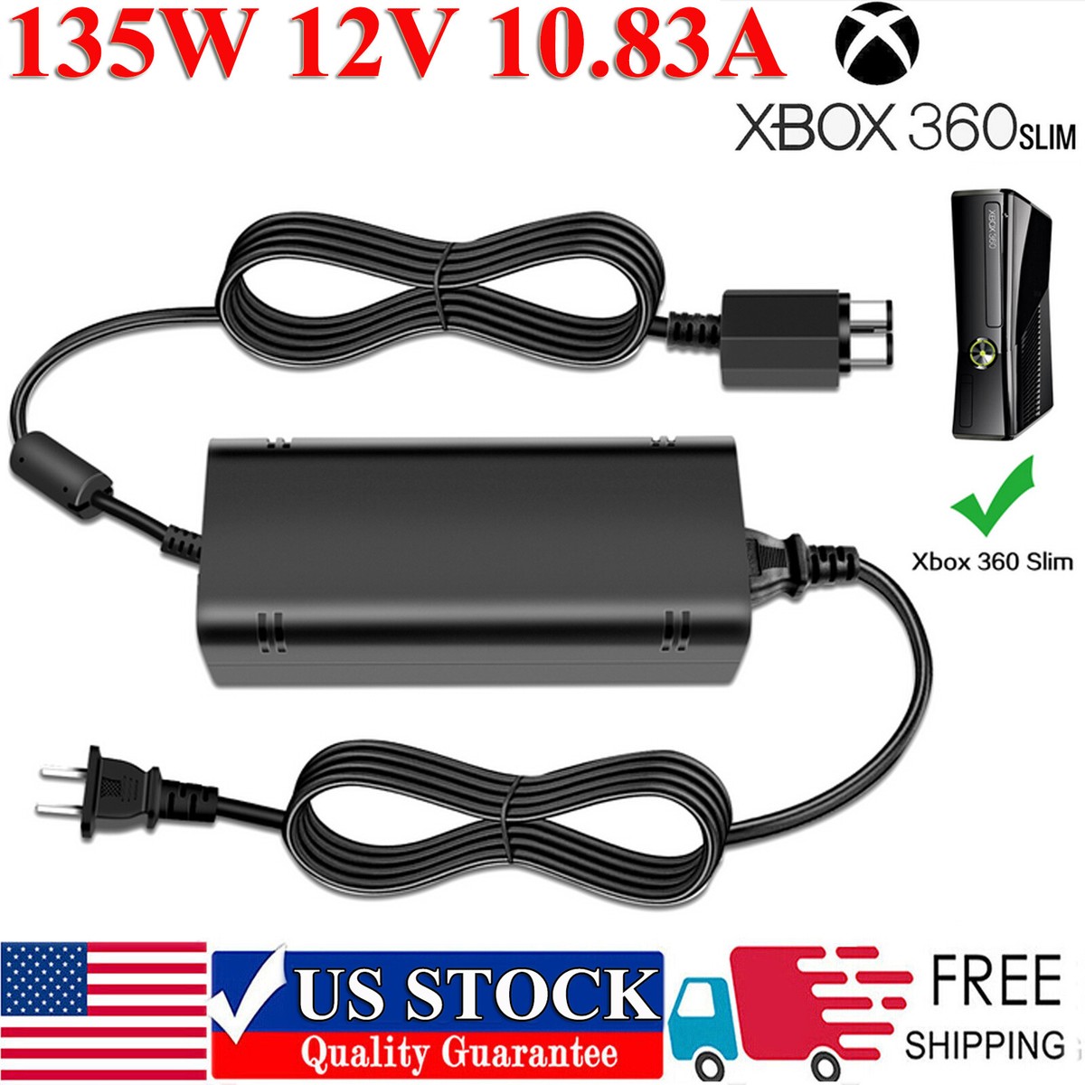 Stroomkabel Xbox 360 Slim Adapter - Microsoft