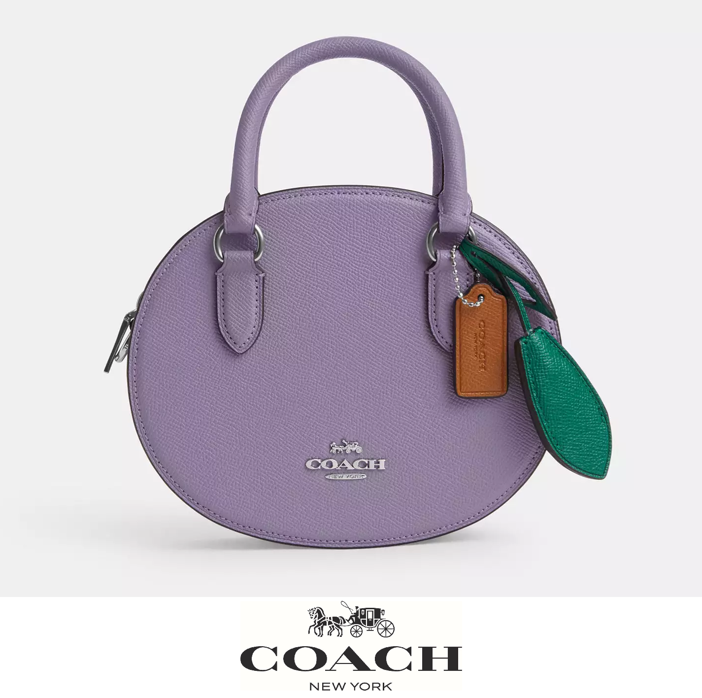 NWT Coach CR253 Light Violet Blueberry Crossbody Bag
