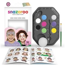 Face Paint Palette Kit 8 Colors Water Activated Non Toxic Hypoallergenic