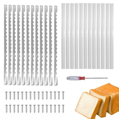 12 Pcs Bread Bow Blades, 10.8'' Serrated Stainless Steel blades wi...