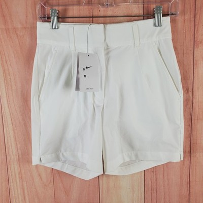 Nike Dri-Fit Victory Golf Shorts Womens XS White Logo Just Do It