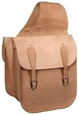 Western Horse Leather Saddle Bag Heavy Duty Traditional Trail Ride  Saddle Bag.