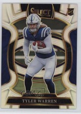 2025 Panini Select Concourse Silver Prizm Tyler Warren #33 Rookie RC