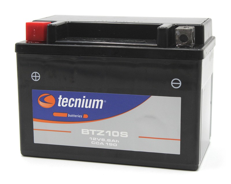 Batterie BTZ10S Tecnium sans entretien activée en usine pour moto et scooter