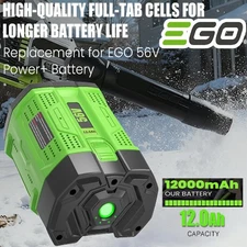 12 Ah Battery For EGO 56V 56Volt BA1400 POWER+ Lithium Ion BA2240 BA2800T BA5600