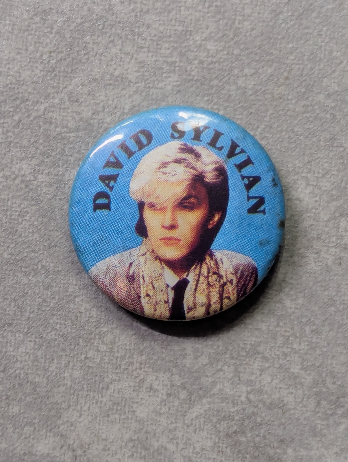 Vintage 80s David Sylvian Pin Badge Purchased Around 1986