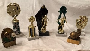 Lot of 7 Sports Trophy Awards Soccer