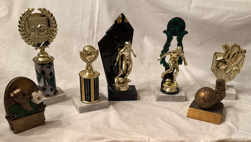Lot of 7 Sports Trophy Awards Soccer
