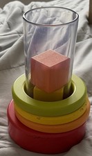 Lovevery Wooden Rainbow Stacker Clear Tube First Blocks 9-10 Months Explorer