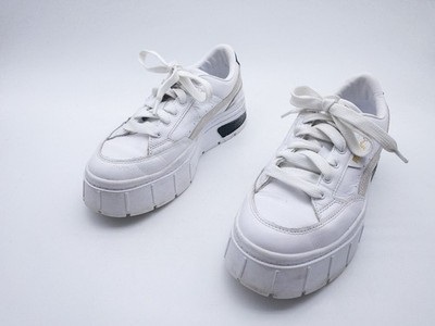 PUMA Mayze Stack Wns Damen Sneaker Halbschuhe Leder Weiß Gr. 39 EU Art. 39780-10
