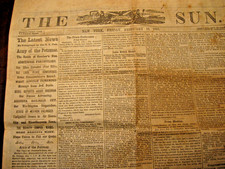 **ORIGINAL**- NOTICIAS DE LA GUERRA CIVIL DEL SOL 10 DE FEBRERO DE 1865- BATALLA DE LA CARRERA DEL CRIADOR -ETC