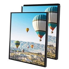 24x32 Poster Frame, Plexiglass, Set of 2, Black Snap Frames, Front 24x32-2pcs