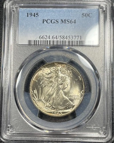 1945 Walking Liberty Half Dollar PCGS MS-64