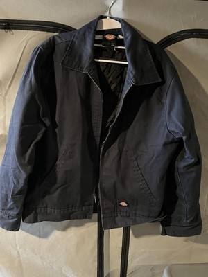 Dickies Eisenhower Lined Zip Work Jacket Blue Men's Size M Chest 42''