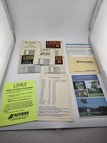 Links: The Challenge of Golf MS-DOS Floppy Disk Vintage PC Game Big Box - Picture 4 of 6