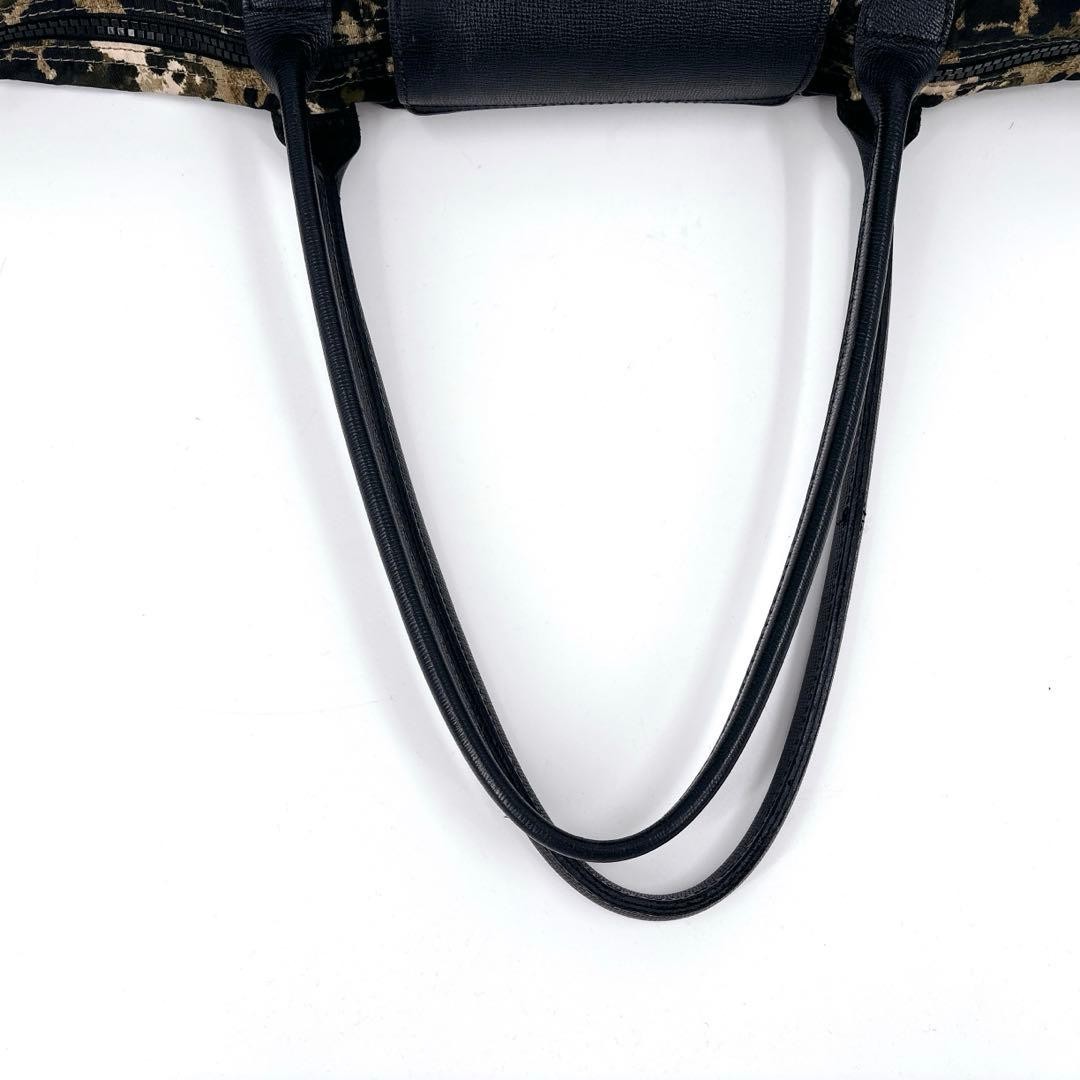 Rare Defective LONGCHAMP Leopard Pattern Tote Bag… - image 5