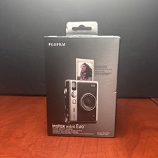Fujifilm Instax Mini Evo Hybrid Instant Camera Black 4957 New