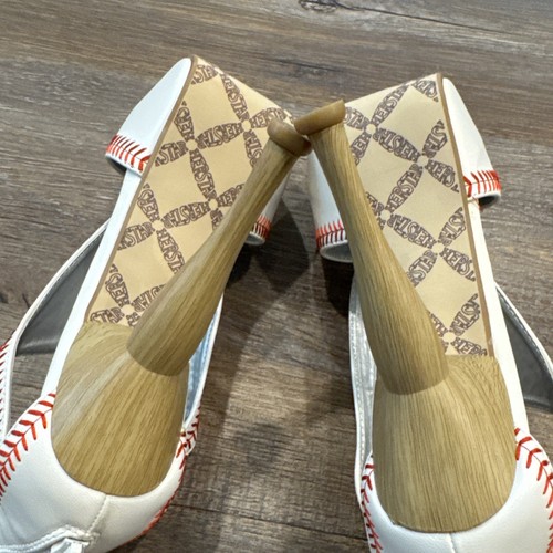Tacones altos temáticos de béisbol Herstar talla 7,5 - Imagen 12 de 18