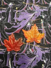 two glittery maple leafs Artificial Flowers