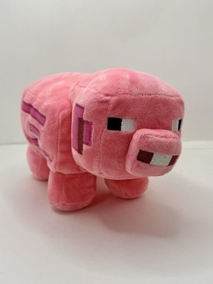 Mattel Minecraft Pig Plush Mojang Stuffed Animal Pink Farm Animal Cute 10''