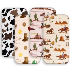 4 Pack Western Cowboy Crib Sheets Neutral Breathable Fitted Baby Sheets Nurse...