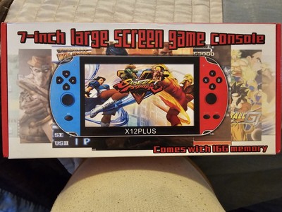 X12 Plus 7'' Video Game Console 16GB Retro Handheld Portable 10000Built-in Games