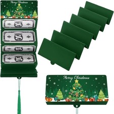 4x Folding Christmas Money or Card Holder w/ 10 Slots Surprise Gift Cash Holder