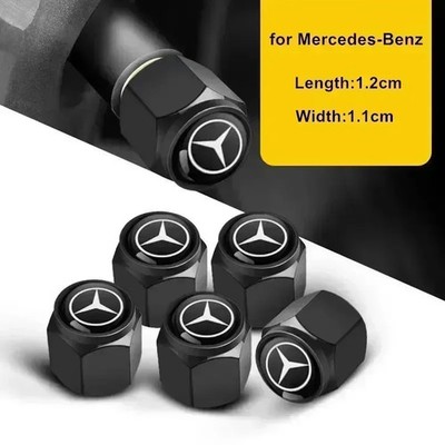 4pcs Metal Car Wheel Tire Valve Caps Stem Case For Mercedes Benz B/C/E/S Class