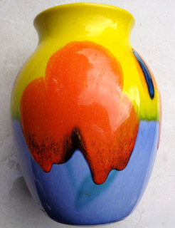 Poole Studio Pottery Large Vase. 8 1/8" inches in height. Good Condition.