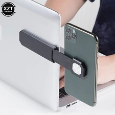 Laptop Side Mount Clip Phone Holder Magnetic Adjustable Bracket Laptop Expansion