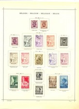 BELGIUM 1933/1938 -134 ST. CV € 717--USED MOST VF 