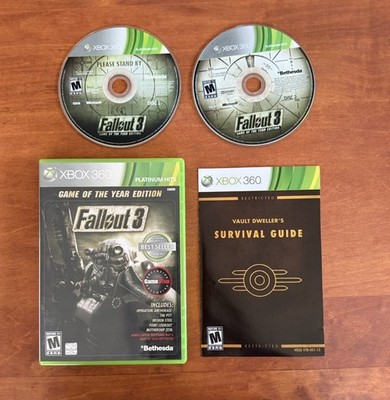 Fallout 3 - Game of the Year Edition (Xbox 360) Excellent CIB Complete & Tested