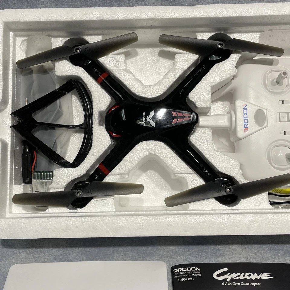 DROCON Cyclone 6-axis Gyro Quad-copter 310 mm x 60 mm Drone - Image 4 of 4